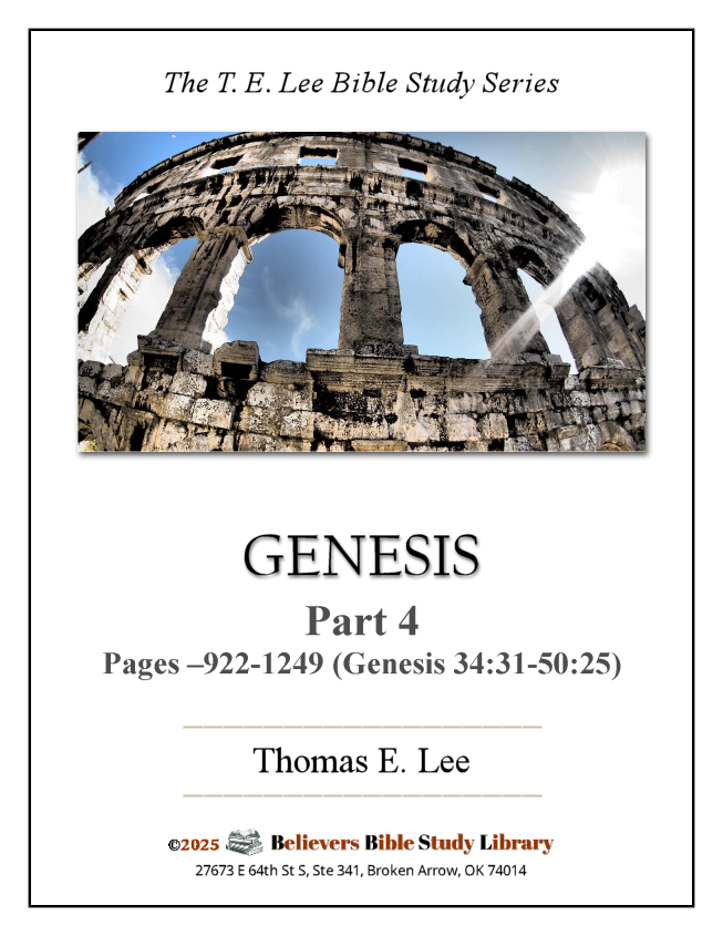 T. E. Lee Bible Study Series - GENESIS Part 4
